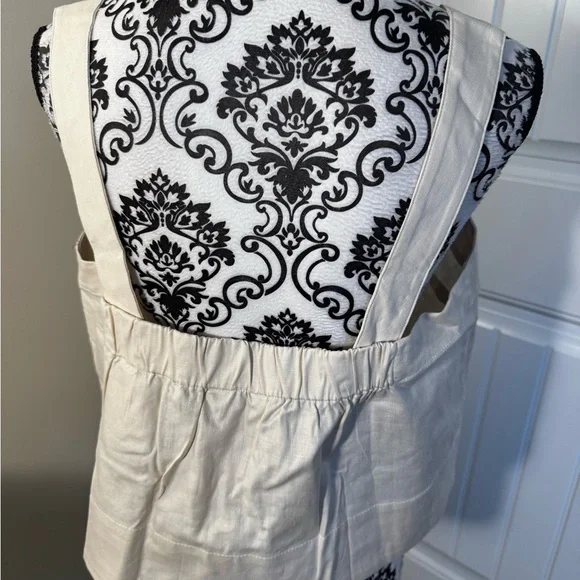 Banana Republic Cream Square Neck Crop Top and Mini Skirt Set - Picture 5 of 12